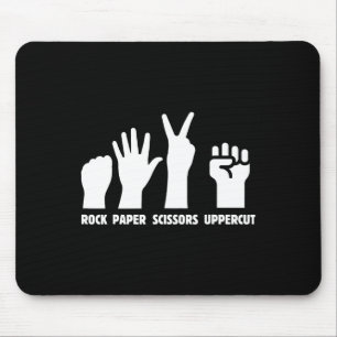 Paper Rock Scissors Uppercut Boxing Martial Arts K Mousepad
