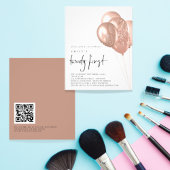 PAPER Rose Gold Balloons QR Code 21. Party Flyer