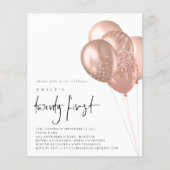 PAPER Rose Gold Balloons QR Code 21. Party Flyer (Vorne)