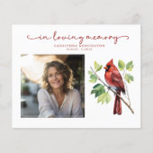 PAPER Roter Kardinal Gedenkprogramm Beerdigung Flyer (Vorne)