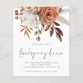 PAPER Rustic Fall Florals Erntedank Einladung Flyer