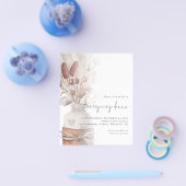 PAPER Rustikale Pampas Gras Erntedank Einladung Flyer (Einzeln)