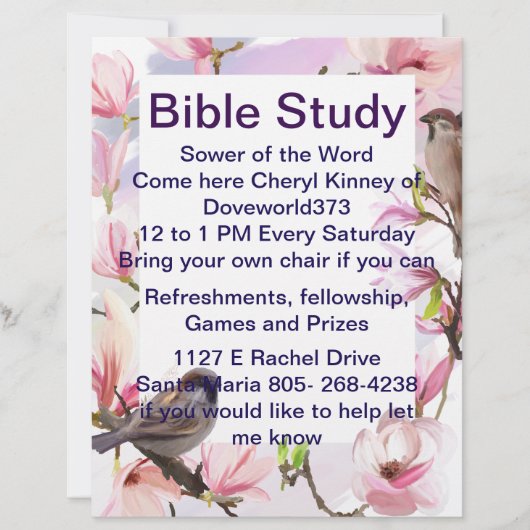 Paper Sheet Bible Study (Vorderseite)