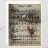 Paper Sheet Music Art - Jingle Bells (Vorne/Hinten)