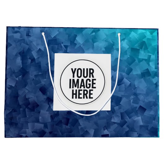 Paper Shopping Bag with Replaceable Image Große Geschenktüte (Rückseite)