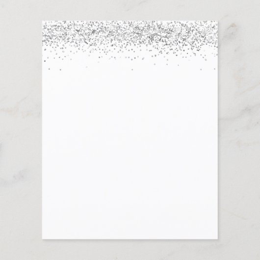 PAPER Silver Glitter Flyer (Hinten)