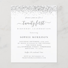 PAPER Silver Glitter Flyer