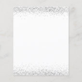 PAPER Silver Glitzer Weihnachtsfest Party Weiße Ei Flyer (Hinten)