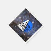 Paper Space Napkins - Star/Galaxy mit Logo Serviette (Ecke)