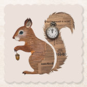 Paper Squirrel Coaster Untersetzer (Vorderseite)