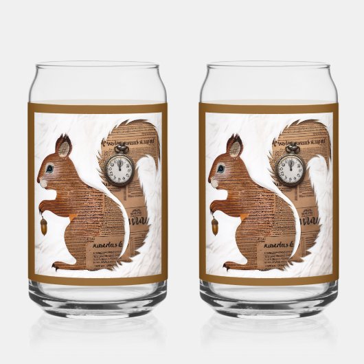 Paper Squirrel Soda Glass Dosenglas (Rückseite)