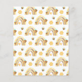 PAPER Sweet as Can Bee Baby Shower Einladung Flyer (Hinten)