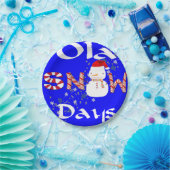 Paper Teller, Frohe Weihnachts-Schneezeit Tage Pappteller (Party)