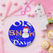 Paper Teller, Frohe Weihnachts-Schneezeit Tage Pappteller (Party)