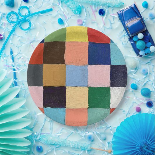 Paper-Teller im Design von Funky Squares Pappteller (Party)