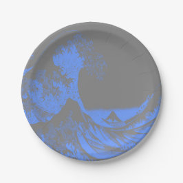 Paper Teller The Great Wave Blue & Gray