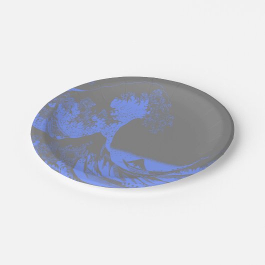 Paper Teller The Great Wave Blue & Gray (Schrägansicht)