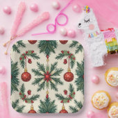 Paper Tellers, 9" Square Paper Plate(Weihnachten) Pappteller (Party)
