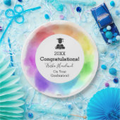 Paper Tellers Abschluss Watercolor Look HAMbyWG Pappteller (Party)