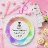 Paper Tellers Abschluss Watercolor Look HAMbyWG Pappteller (Party)