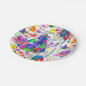 Paper Tellers August, 2 Geburtstag Pappteller (Schrägansicht)