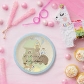 Paper Tellers Babydusche "Blue Build-a-Library" Pappteller (Party)