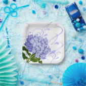 Paper Tellers-Blue Hydrangea Pappteller (Party)