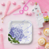 Paper Tellers-Blue Hydrangea Pappteller (Party)