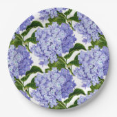 Paper Tellers-Blue Hydrangeas Pappteller (Vorderseite)