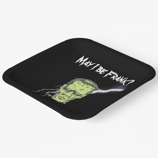 Paper Tellers, darf ich Frank sein, Frankenstein Pappteller (Gewinkelt)