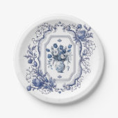 Paper Tellers Delft Blue Party Tableware-Dekoratio Pappteller (Vorderseite)