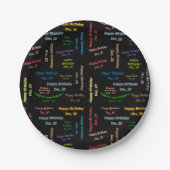 Paper Tellers Dezember, 20 Geburtstag Pappteller (Vorderseite)