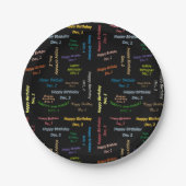 Paper Tellers Dezember, 2 Geburtstag Pappteller (Vorderseite)