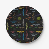 Paper Tellers Dezember, 6 Geburtstag Pappteller (Vorderseite)