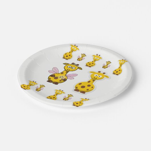Paper Tellers Giraffe Pappteller (Schrägansicht)