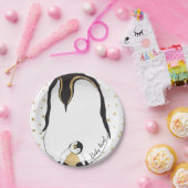 Paper Tellers "Gold Baby & Mommy Pinguins" Pappteller (Party)
