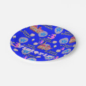 Paper Tellers, Happy 3. Geburtstag #3 Balloons Pappteller (Schrägansicht)