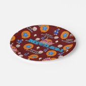 Paper Tellers, Happy 4th Birthday #4 Balloons Pappteller (Schrägansicht)