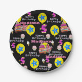 Paper Tellers, Happy 5th Birthday #5 Balloons Pappteller (Vorderseite)