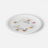 Paper Tellers, Happy Birthday Februar 2022 Pappteller (Schrägansicht)