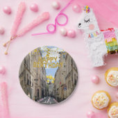 Paper Tellers, Happy Birthday France Hund Pappteller (Party)