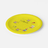 Paper Tellers, Happy Birthday Juli 2022 Pappteller (Schrägansicht)