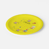 Paper Tellers, Happy Birthday März 2022 Pappteller (Schrägansicht)