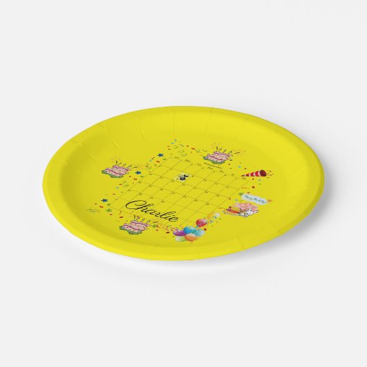 Paper Tellers, Happy Birthday November 2022 Pappteller (Schrägansicht)