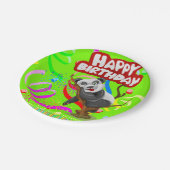 Paper Tellers, Happy Birthday Panda Bear Confetti Pappteller (Schrägansicht)