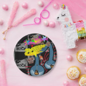 Paper Tellers, Happy Birthday Rock Music Gitarre Pappteller (Party)