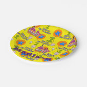 Paper Tellers, Happy First Birthday #1 Balloons Pappteller (Schrägansicht)