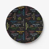 Paper Tellers Juli, 26 Geburtstag Pappteller (Vorderseite)