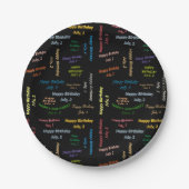 Paper Tellers Juli, 2 Geburtstag Pappteller (Vorderseite)