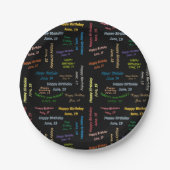 Paper Tellers Juni, 19 Geburtstag Pappteller (Vorderseite)